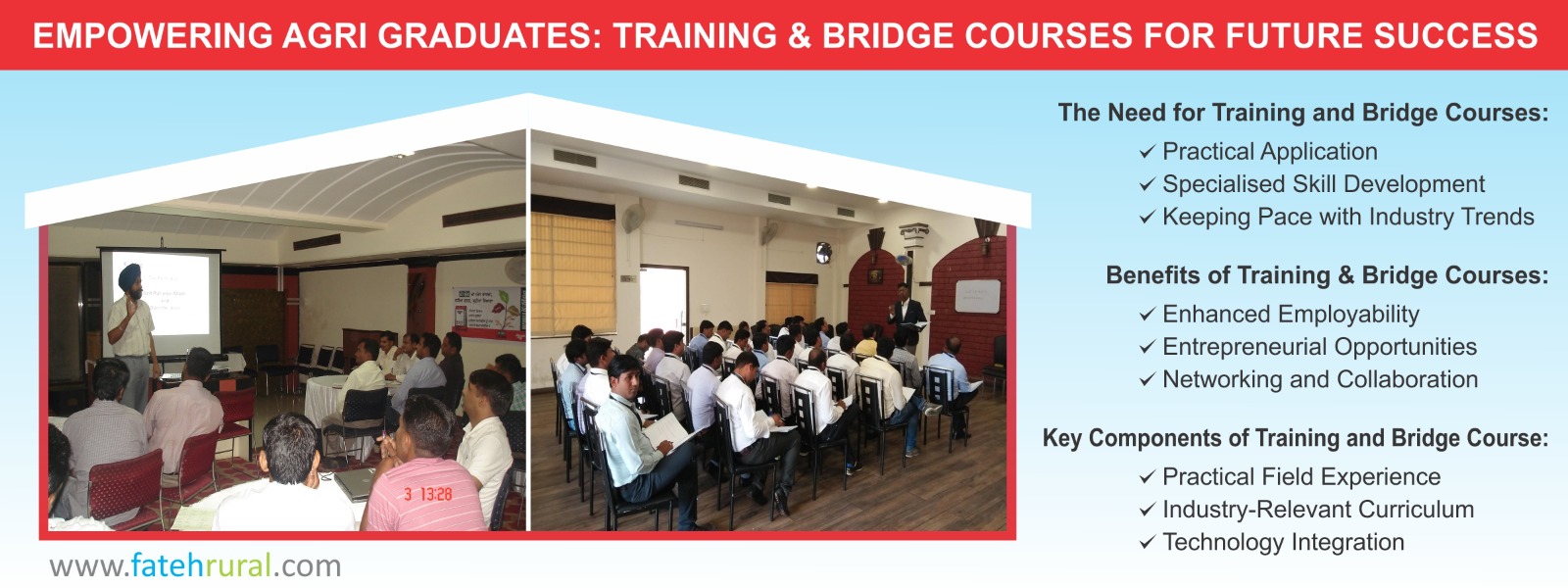 Empowering Agri Graduates: Training and Bridge Courses for Future Success by Fateh Rural Limited